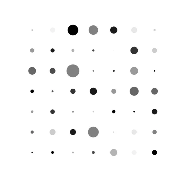 7X7 Κύκλους Τελείες Παραλλαγή Σχεδιασμού Σπινθήρες Φακίδες Κύκλους Πλέγματος Και — Διανυσματικό Αρχείο