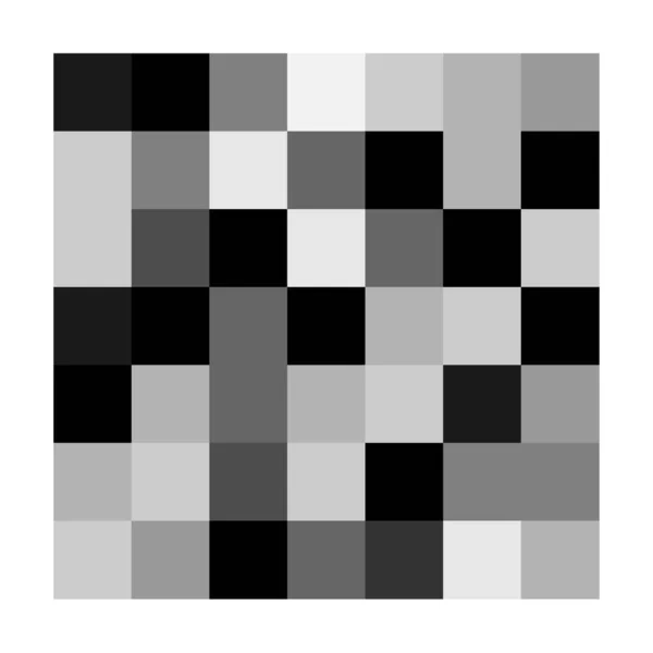 7X7 Würfel Quadratische Geometrische Anordnung Quadratische Abbildung — Stockvektor