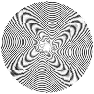 Spiral, kıvrık dairesel girdap, dairesel vektör çizimi. Döndürme, girdap etkisi