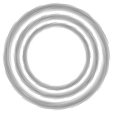Spiral, kıvrık dairesel girdap, dairesel vektör çizimi. Döndürme, girdap etkisi