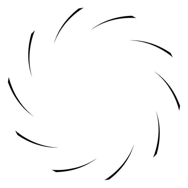 Espiral Torção Redemoinho Radial Twirl Ilustração Vetor Circular Revolve Efeito —  Vetores de Stock