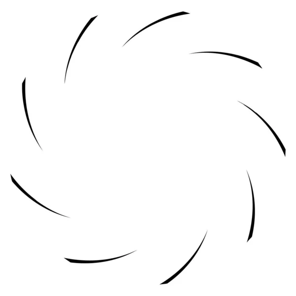 Spirale Twist Radial Swirl Twirl Circular Vector Illustration Revolve Whirlpool — Stockvektor