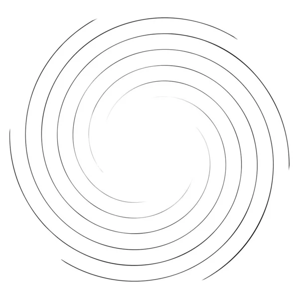 Spiraalvormige Draaiende Radiale Werveling Draaiende Cirkelvormige Vectorafbeelding Draaien Draaikolk Effect — Stockvector