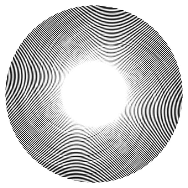 Spiraalvormige Draaiende Radiale Werveling Draaiende Cirkelvormige Vectorafbeelding Draaien Draaikolk Effect — Stockvector