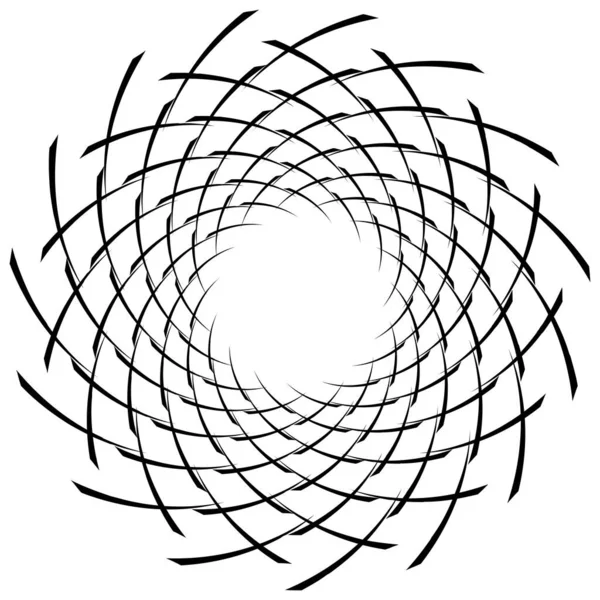 Спираль Крутящийся Радиальный Вихрь Круговая Векторная Иллюстрация Поворот Эффект Водоворота — стоковый вектор