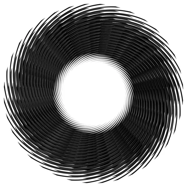 Spirale Twist Radial Swirl Twirl Circular Vector Illustration Revolve Whirlpool — Stockvektor