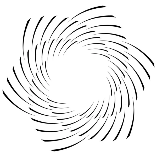Spirale Torsione Vortice Radiale Torsione Circolare Vettoriale Illustrazione Ruotare Effetto — Vettoriale Stock