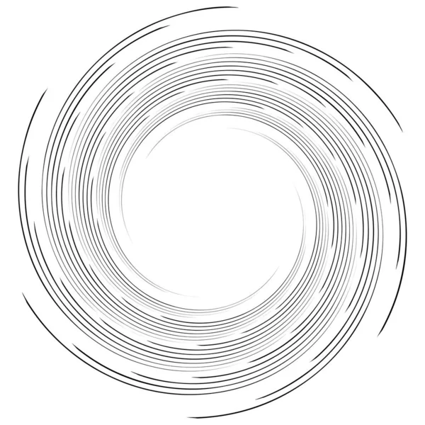 Spirál Csavarodó Radiális Örvény Forgó Körkörös Vektor Illusztráció Forgó Örvénylő — Stock Vector