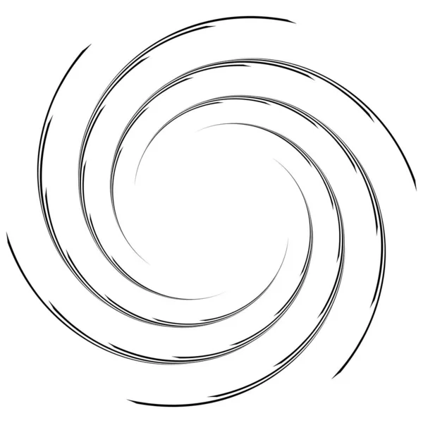 Spirale Twist Radial Swirl Twirl Circular Vector Illustration Revolve Whirlpool — Stockvektor