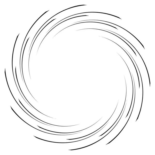 Spiraalvormige Draaiende Radiale Werveling Draaiende Cirkelvormige Vectorafbeelding Draaien Draaikolk Effect — Stockvector