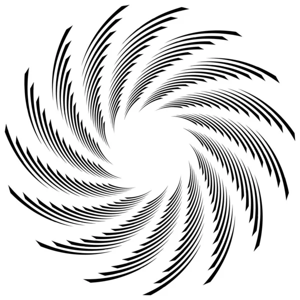 Espiral Torção Redemoinho Radial Twirl Ilustração Vetor Circular Revolve Efeito —  Vetores de Stock