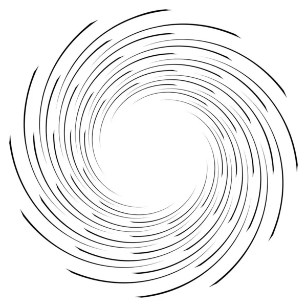 Спираль Крутящийся Радиальный Вихрь Круговая Векторная Иллюстрация Поворот Эффект Водоворота — стоковый вектор