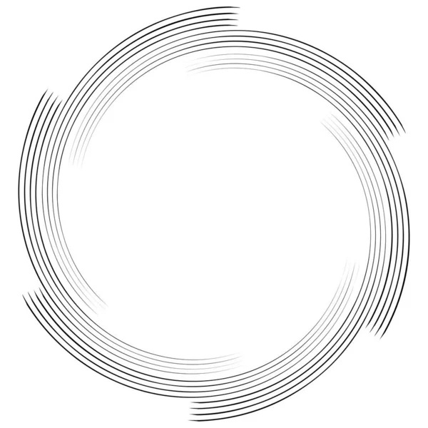 Spirale Torsione Vortice Radiale Torsione Circolare Vettoriale Illustrazione Ruotare Effetto — Vettoriale Stock