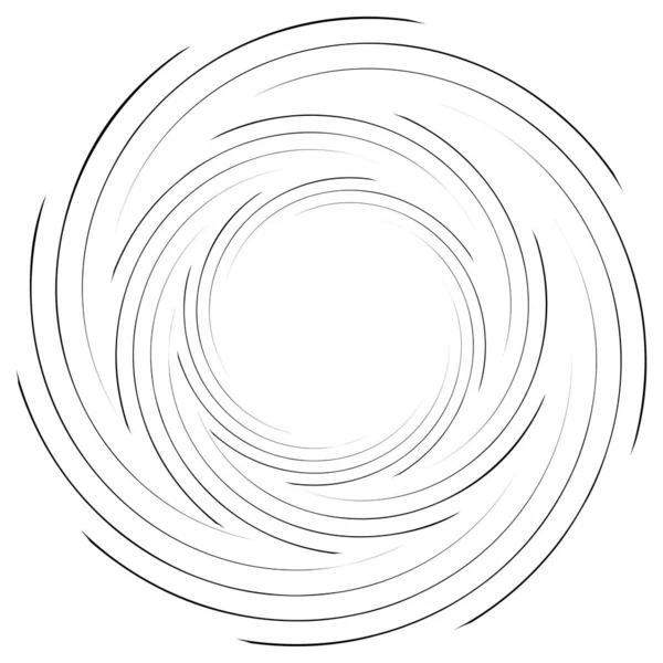 Spiraalvormige Draaiende Radiale Werveling Draaiende Cirkelvormige Vectorafbeelding Draaien Draaikolk Effect — Stockvector
