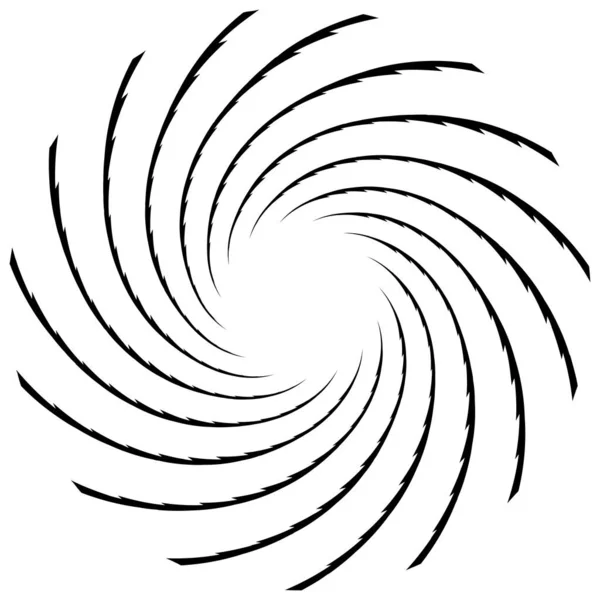 Espiral Torção Redemoinho Radial Twirl Ilustração Vetor Circular Revolve Efeito —  Vetores de Stock