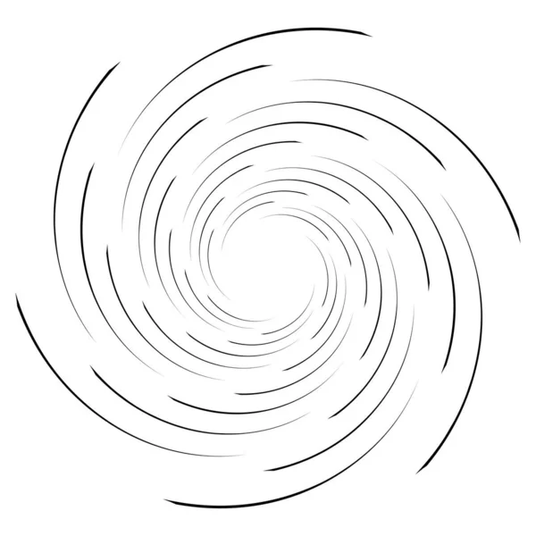 Spirale Torsione Vortice Radiale Torsione Circolare Vettoriale Illustrazione Ruotare Effetto — Vettoriale Stock