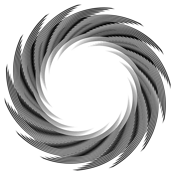 Espiral Torção Redemoinho Radial Twirl Ilustração Vetor Circular Revolve Efeito — Vetor de Stock