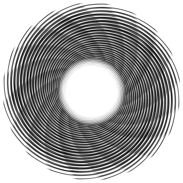 Espiral Giro Radial Remolino Giro Circular Vector Ilustración Girar Efecto — Archivo Imágenes Vectoriales