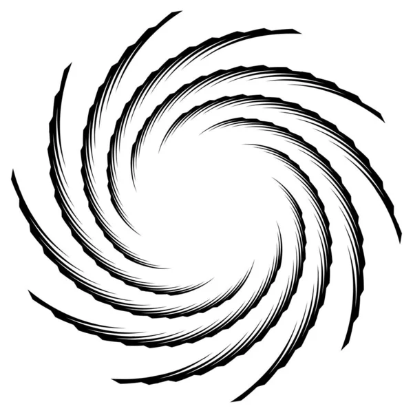 Спираль Крутящийся Радиальный Вихрь Круговая Векторная Иллюстрация Поворот Эффект Водоворота — стоковый вектор