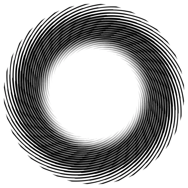 Espiral Torção Redemoinho Radial Twirl Ilustração Vetor Circular Revolve Efeito — Vetor de Stock