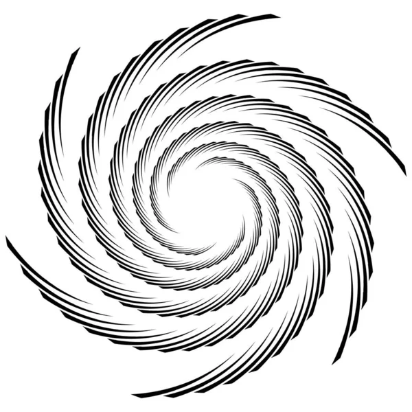 Espiral Torção Redemoinho Radial Twirl Ilustração Vetor Circular Revolve Efeito —  Vetores de Stock