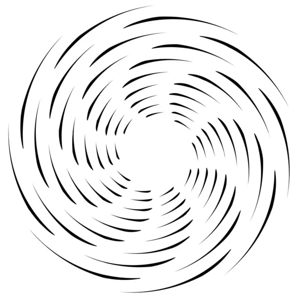 Spirale Torsione Vortice Radiale Torsione Circolare Vettoriale Illustrazione Ruotare Effetto — Vettoriale Stock