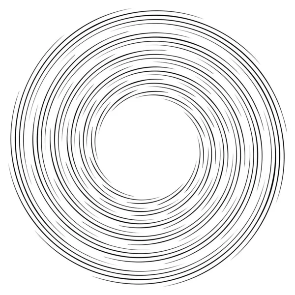 Spirale Torsione Vortice Radiale Torsione Circolare Vettoriale Illustrazione Ruotare Effetto — Vettoriale Stock