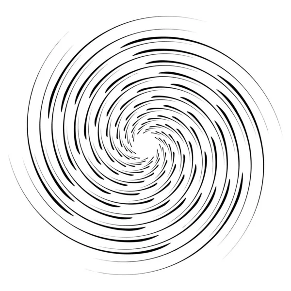 Spirale Torsione Vortice Radiale Torsione Circolare Vettoriale Illustrazione Ruotare Effetto — Vettoriale Stock