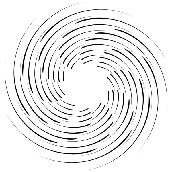 Spiraalvormige Draaiende Radiale Werveling Draaiende Cirkelvormige Vectorafbeelding Draaien Draaikolk Effect — Stockvector