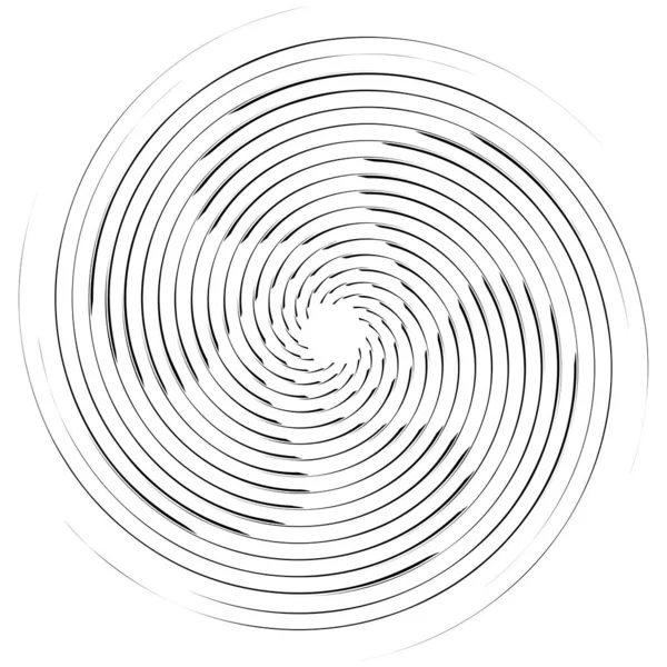Espiral Giro Radial Remolino Giro Circular Vector Ilustración Girar Efecto — Archivo Imágenes Vectoriales