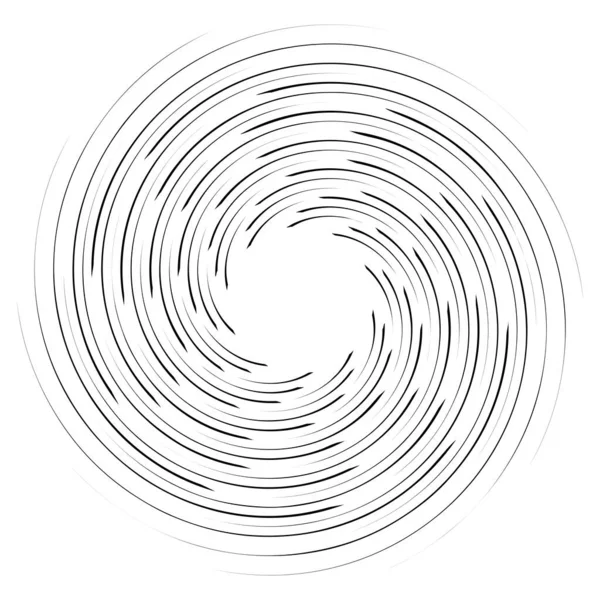 Spiraalvormige Draaiende Radiale Werveling Draaiende Cirkelvormige Vectorafbeelding Draaien Draaikolk Effect — Stockvector