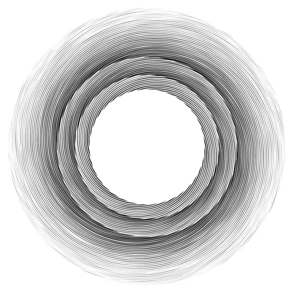 나선형 휘어진 소용돌이 동그란 일러스트 소용돌이 — 스톡 벡터