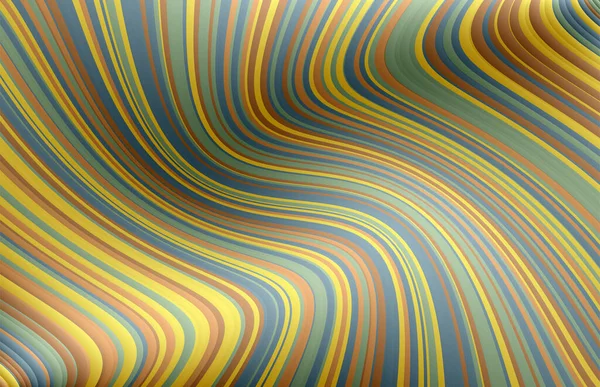 Wellenförmige Linien Streifen Rechteckiger Hintergrund Muster Wellenförmige Wogende Flatternde Wirkung — Stockvektor