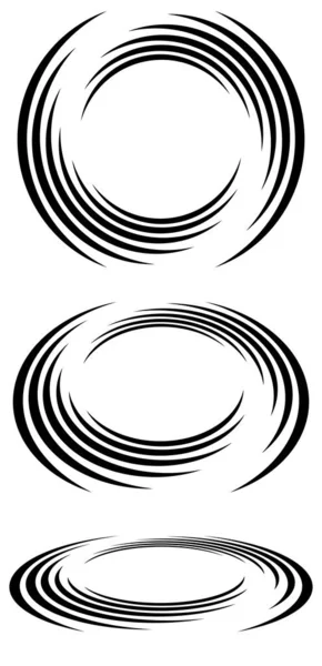 Espirales Remolinos Giros Perspectiva Ilustración Vectores Espirales — Archivo Imágenes Vectoriales
