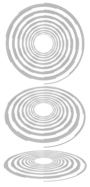 Spirals Swirls Twirls Perspective Spiral Vector Illustration — Stock Vector