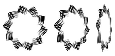 Perspektifte girdaplar, girdaplar, girdaplar. Spiral vektör çizimi