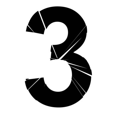 Tam İngiliz alfabesi - ABC düşük ve büyük harfli çatlak, kırık, parçalanma etkisi 