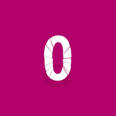 Tam İngiliz alfabesi - ABC düşük ve büyük harfli çatlak, kırık, parçalanma etkisi 