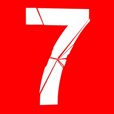 Tam İngiliz alfabesi - ABC düşük ve büyük harfli çatlak, kırık, parçalanma etkisi 