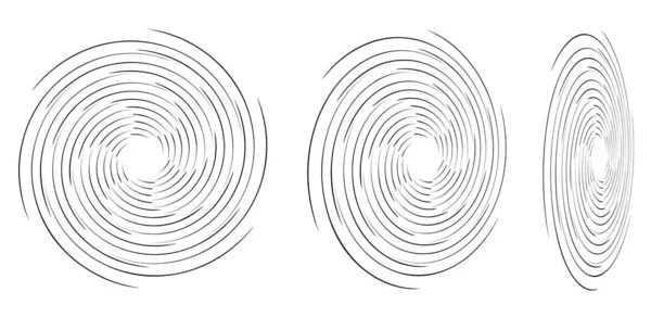 Perspektifte Girdaplar Girdaplar Girdaplar Spiral Vektör Çizimi — Stok Vektör