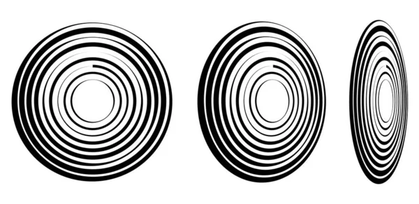 Спіралі Кружечки Кружечки Перспективі Спіральна Векторна Ілюстрація — стоковий вектор