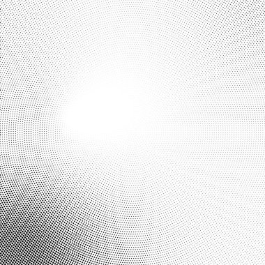 Çember yarım ton, ekran vektör çizimleri. Noktalı, noktalı, benekli vektör çizimi