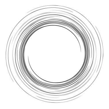 Renkli motifler, soyut şekiller vektör. Dairesel desen elemanları. Geometrik sanat vektör çizimi. Basit, basit mandalalar.