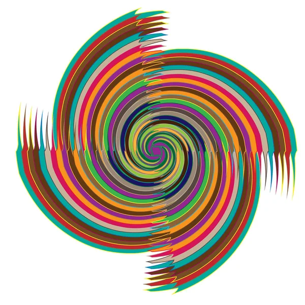 Motivos Coloridos Formas Abstratas Vetor Elementos Padrão Circular Ilustração Vetorial — Vetor de Stock