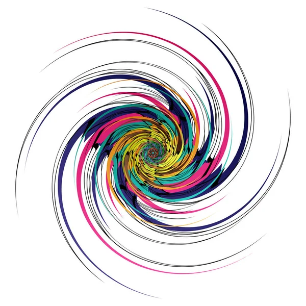 Motifs Colorés Formes Abstraites Vecteur Eléments Circulaires Illustration Vectorielle Art — Image vectorielle