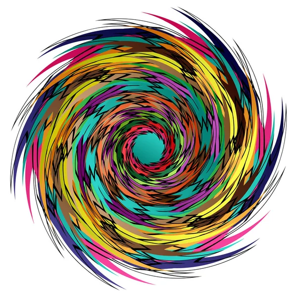 Motivos Coloridos Formas Abstratas Vetor Elementos Padrão Circular Ilustração Vetorial —  Vetores de Stock