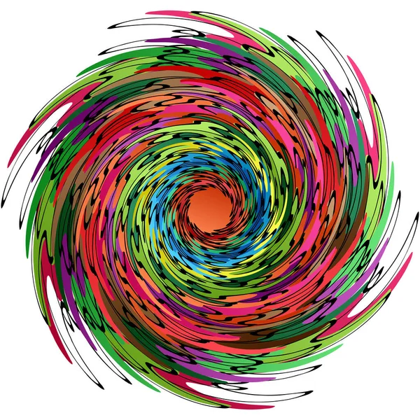 Motive Colorate Forme Abstracte Vector Elemente Model Circular Artă Geometrică — Vector de stoc