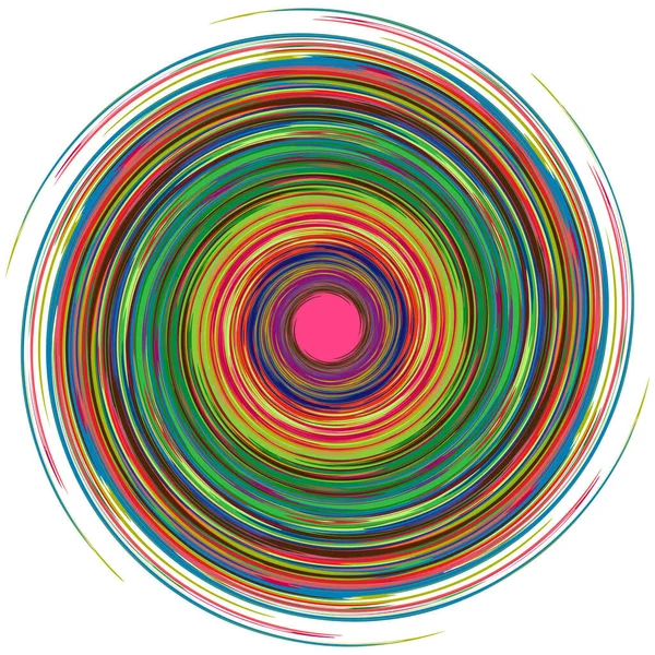 Motifs Colorés Formes Abstraites Vecteur Eléments Circulaires Illustration Vectorielle Art — Image vectorielle