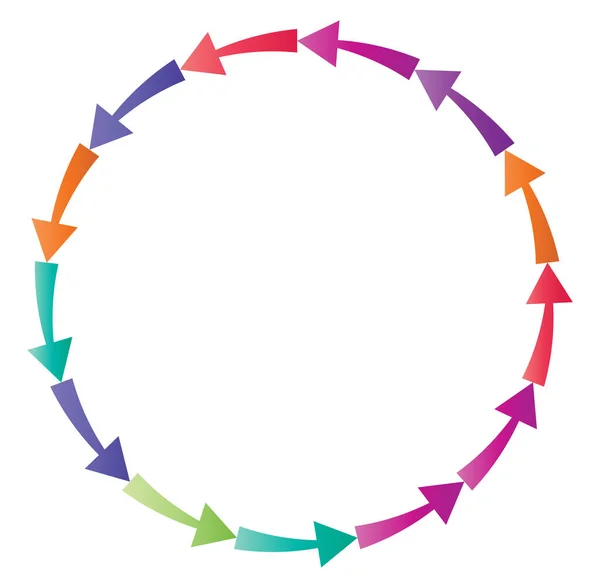 周期矢と周期矢 円形で同心円状で放射状のカーソルベクトルイラスト コンセプト グラフィックを修正 プロセス 再ロード コンセプトの修正 — ストックベクタ
