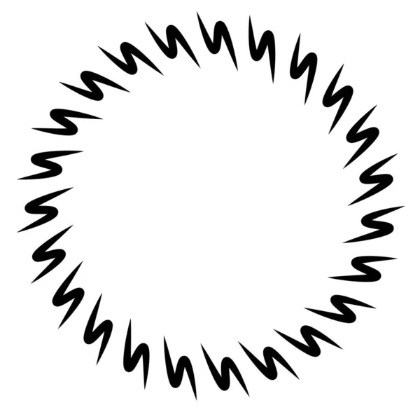 Resumen Circular Blanco Negro Círculo Mandala Motivo Clip Art Elemento — Vector de stock